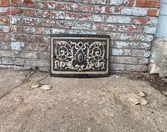 Antique Architectural Salvage cast iron fireplace cover.