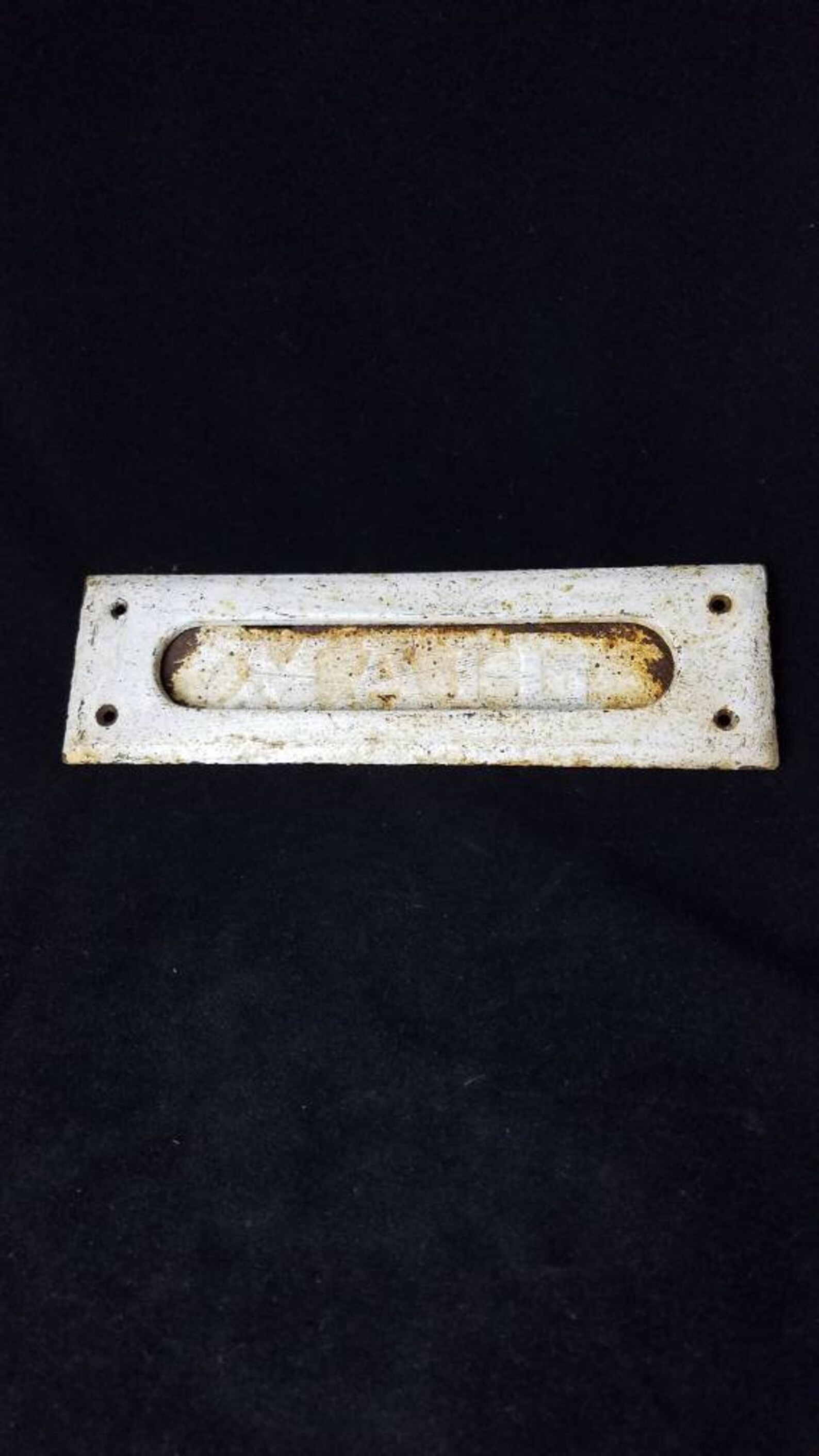 Antique Vintage Brass Mail Slot Cover Letter Mail Drop Slot Etsy
