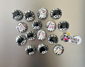 Special Buy: sets of five Halloween glass pebble magnets, perfect for Halloween trick or treat, kindness rocks, gifts