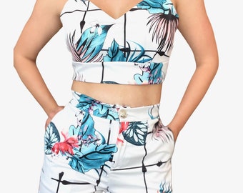 nike shorts and bandeau set