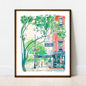 Pete's Tavern, New York City Print | NYC Watercolor Artwork Giclee Print on Premium Paper | New York Poster Decor Wall Art from Original