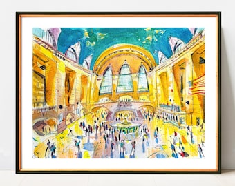 Grand Central Terminal NYC Art Print: NYC Giclee Wall Art