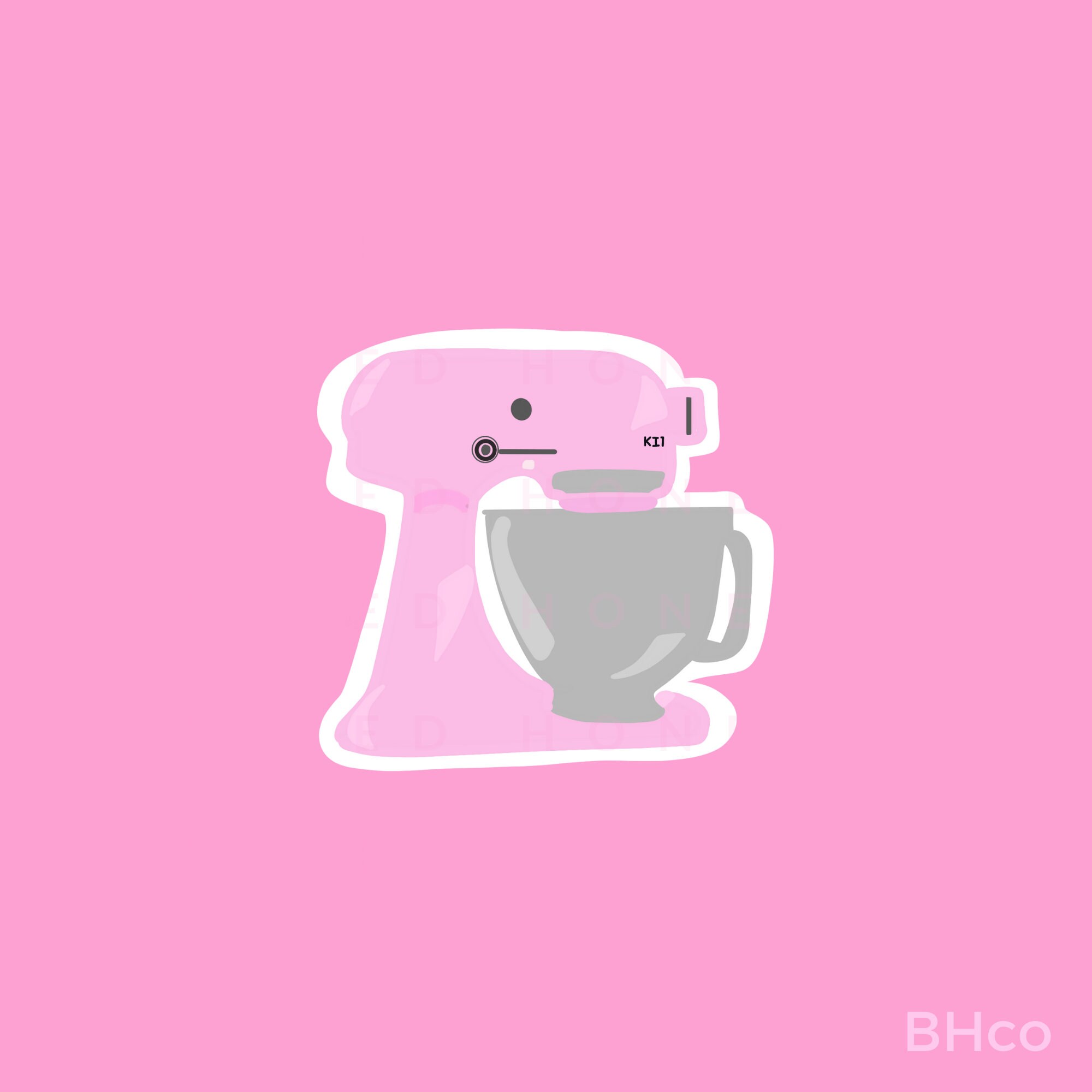pink cake mixer machine