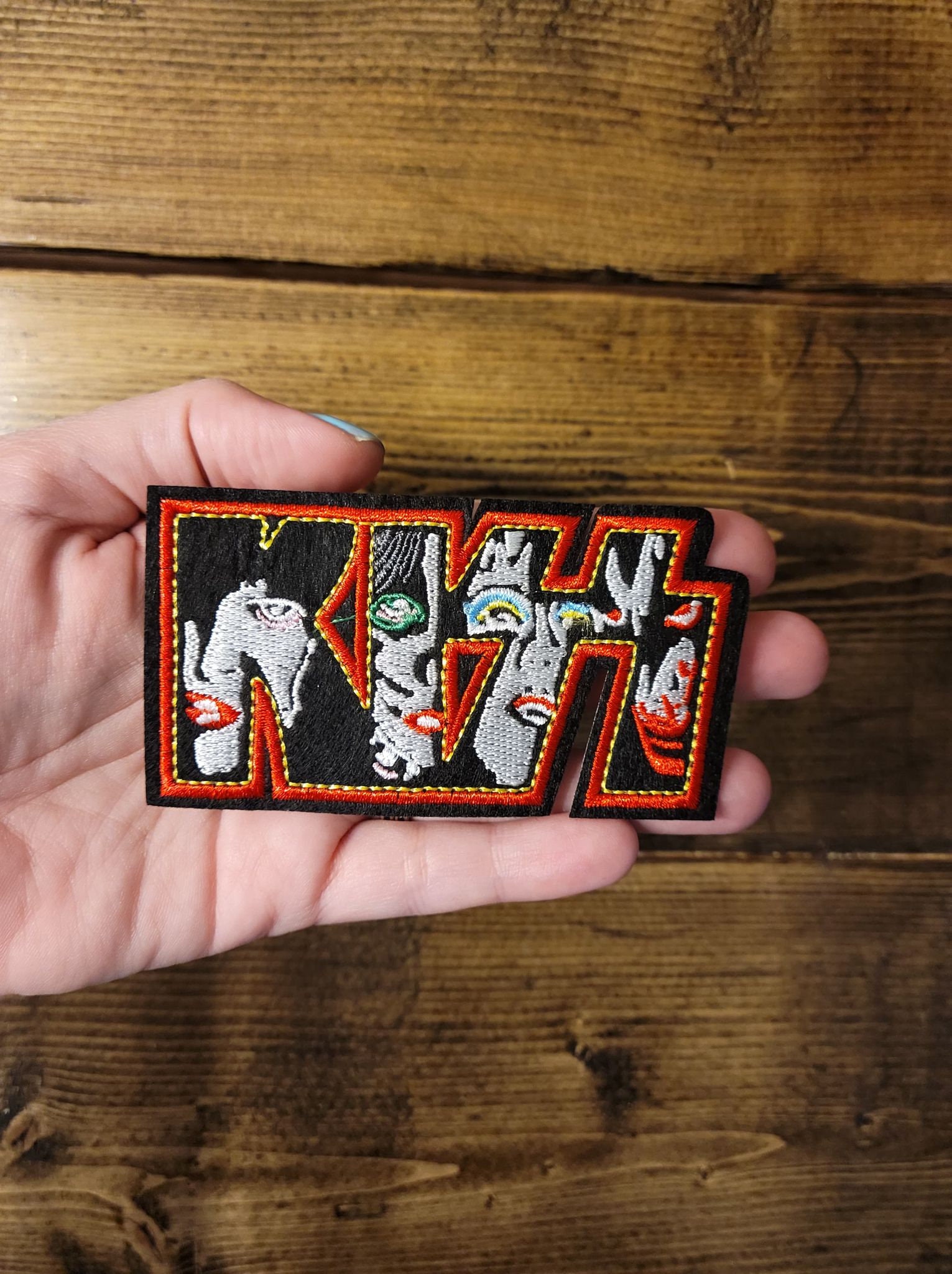 KISS Patch Band Patch Iron On Applique Embroidered Badge Etsy