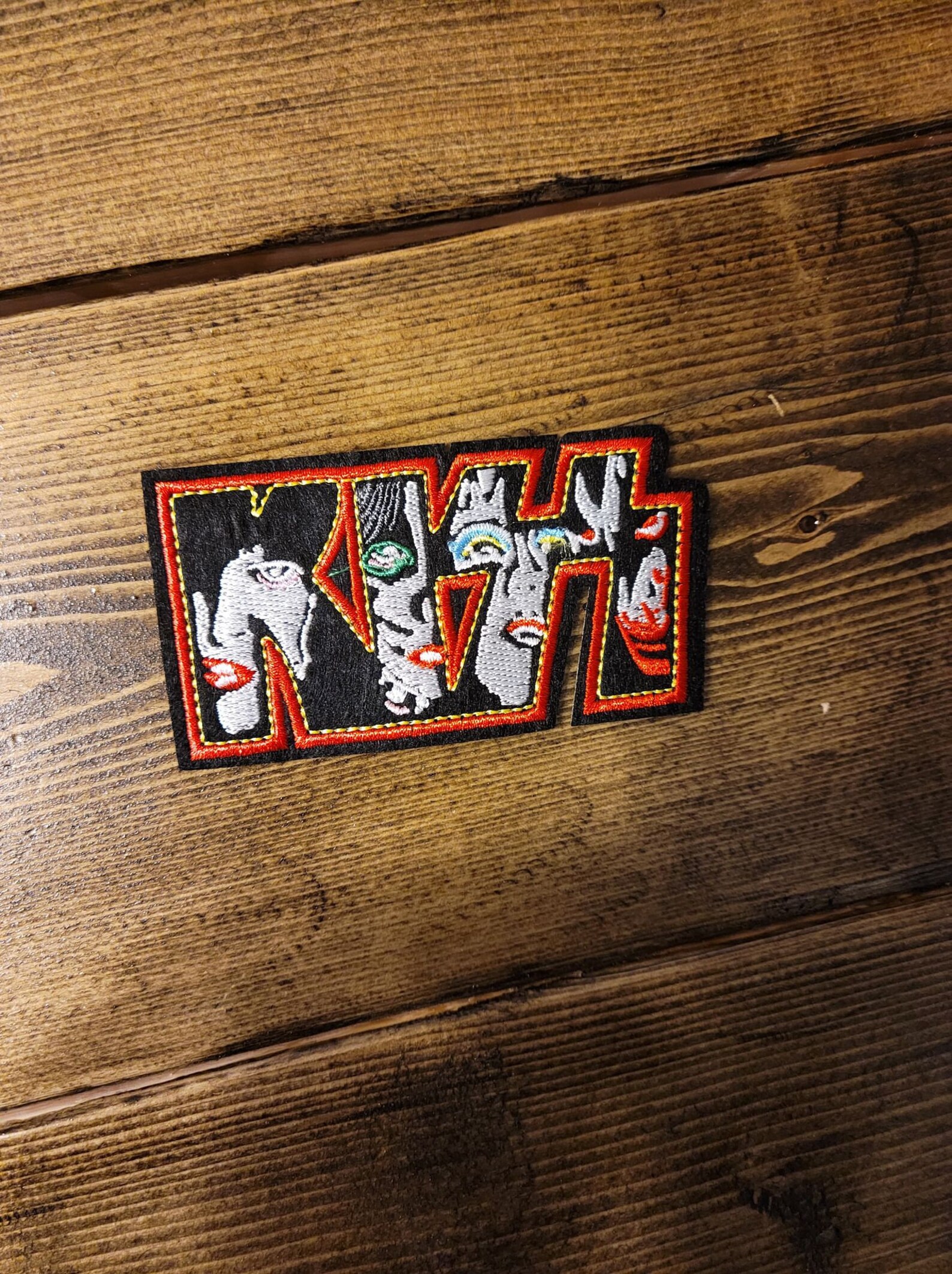 KISS Patch Band Patch Iron On Applique Embroidered Badge Etsy