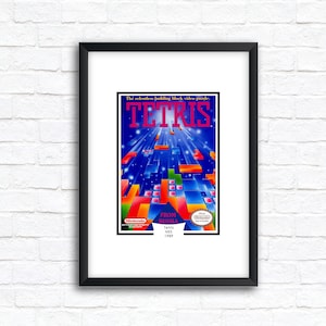RETRO Tetris 1989 NES Box Art - Kunstposter aan de muur - A5/A4/A3