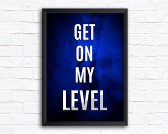 GOML Abstract Gaming Print - Wall Art Poster - A5/A4/A3 [Choose your colour!]