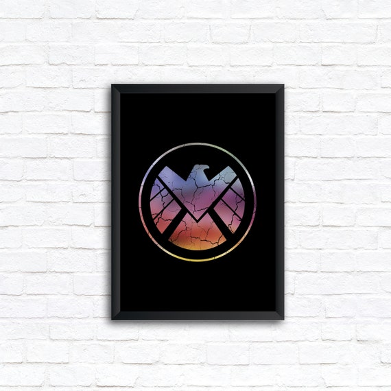 Marvel S Agents Of S H I E L D Logo Premium Wall Art Etsy Marvel S Agents Of S H I E L D Logo Premium Wall Art Etsy