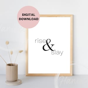 Minimal Digital Wall Art Print, Positive Printable Art, Digital Download, Printable Wall Decor for Office, Dorm, Living Room, Poster Prints