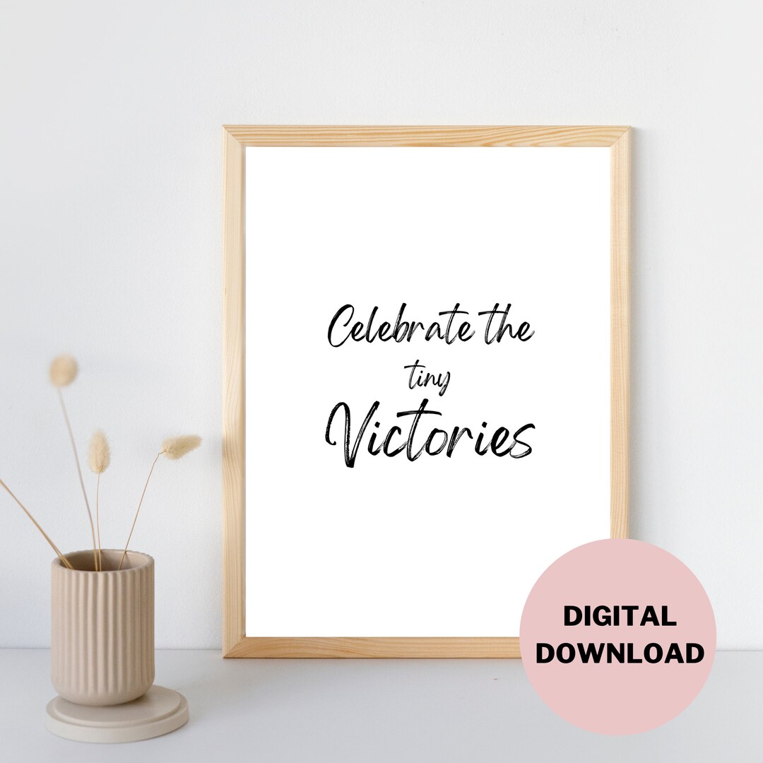 Positive Quote Printable Wall Art Print, Digital Download, Motivational ...