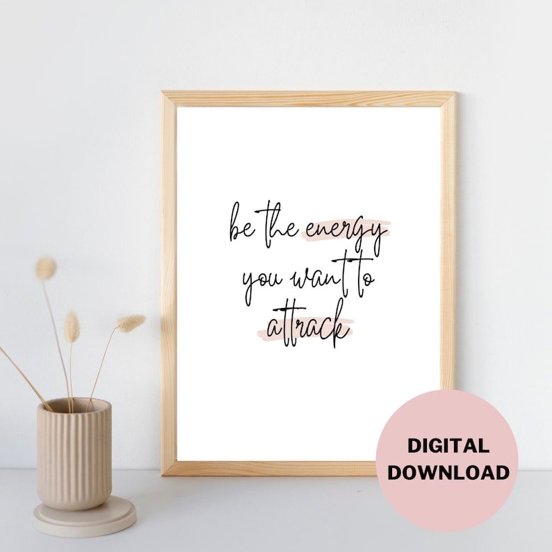 Positive Quote Printable Wall Art Print, Motivational Print, Digital ...