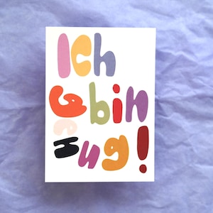 Ich bin genug Postkarte, Selbstliebe, Kompliment, A6, 300g Naturpapier