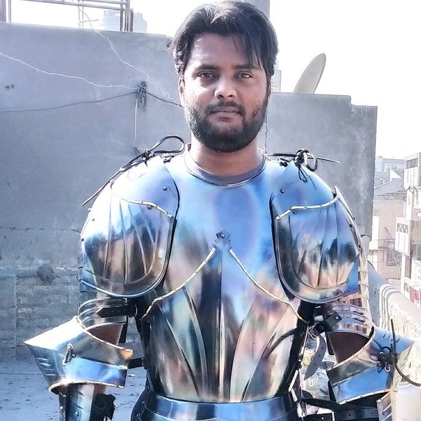 Medieval Half Body Knight Armor Suit ~Larp Costume Battle SCA Armor Suit Halloween ~ Gift items