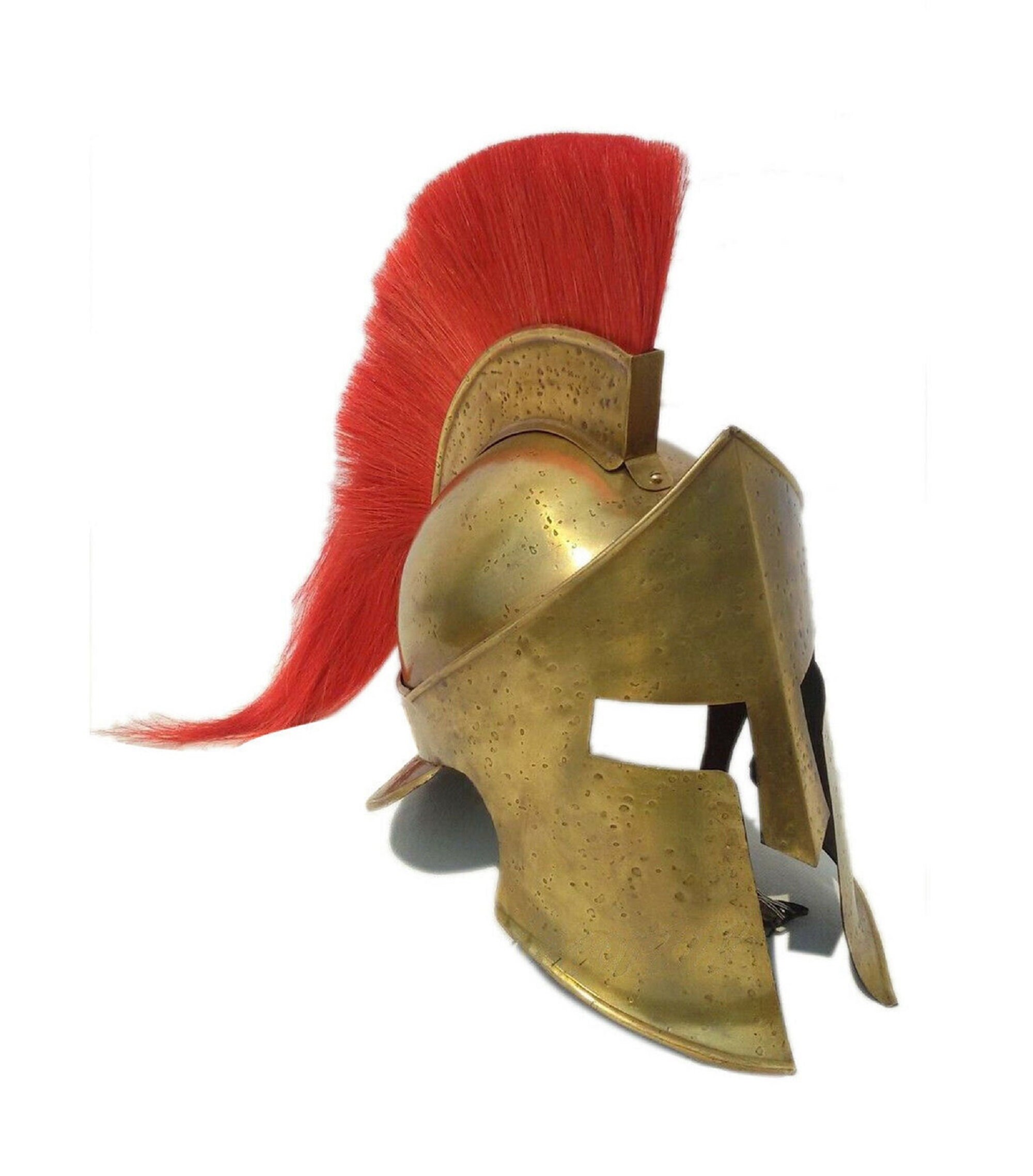Replica 300 Movie Great King Spartan Leonidas Helmet Black Plume Sca