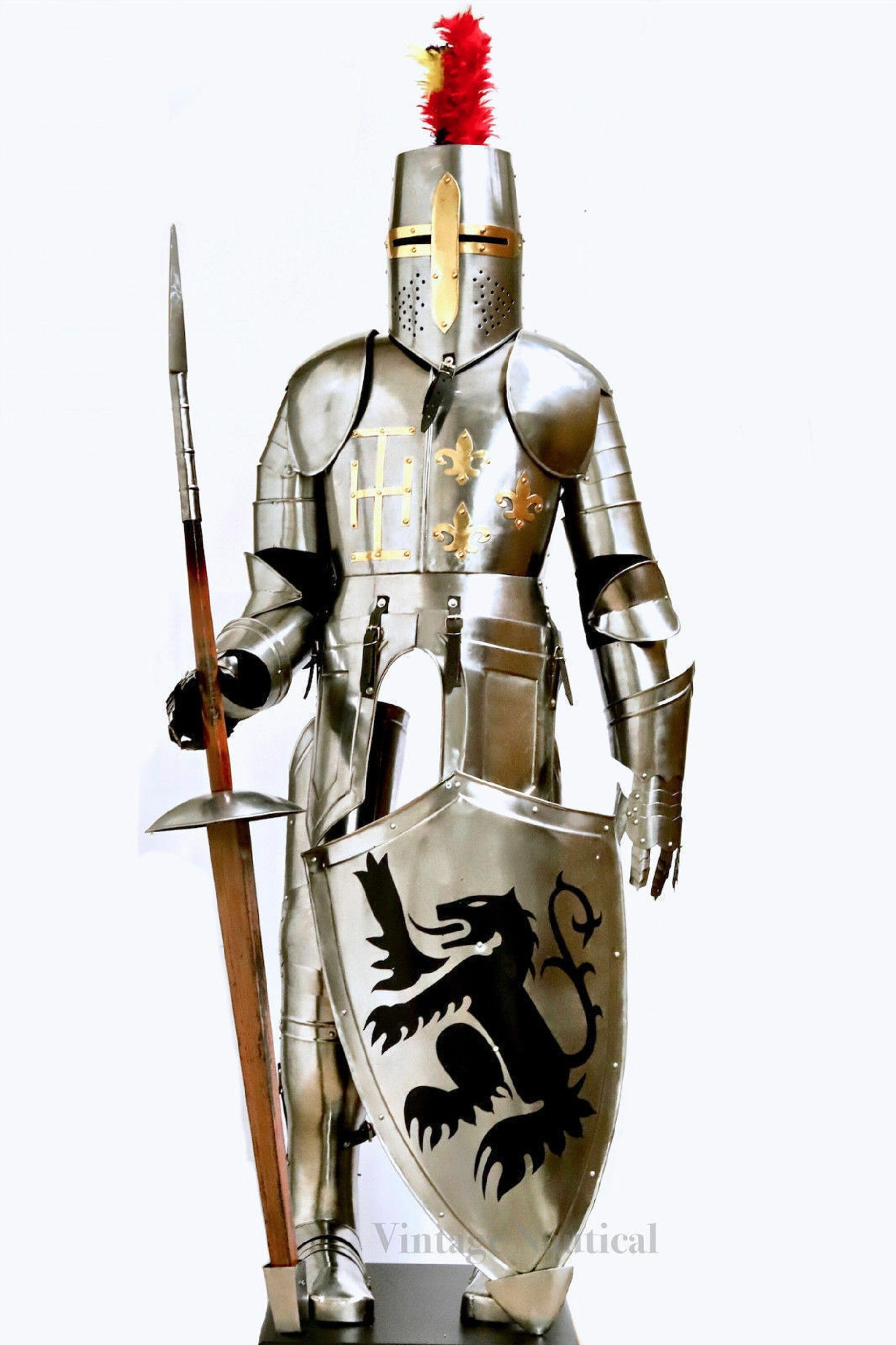 Medieval Knight CLASSICAL Bevor Armour Warrior Costume 