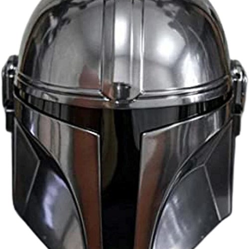 Mandalorian Helmet shops With Liner - Chin Strap For LARP/Costumes ~ Role Plays Mandalorian Steel STARWARS Cosplay Prop Movie Helmet~ Gift item