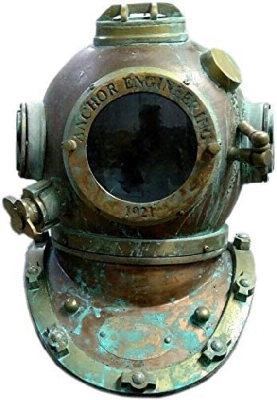 Details about   Antique 18" Diving Helmet Maritime 1921 Anchor Engineering adult Christmas Gift 