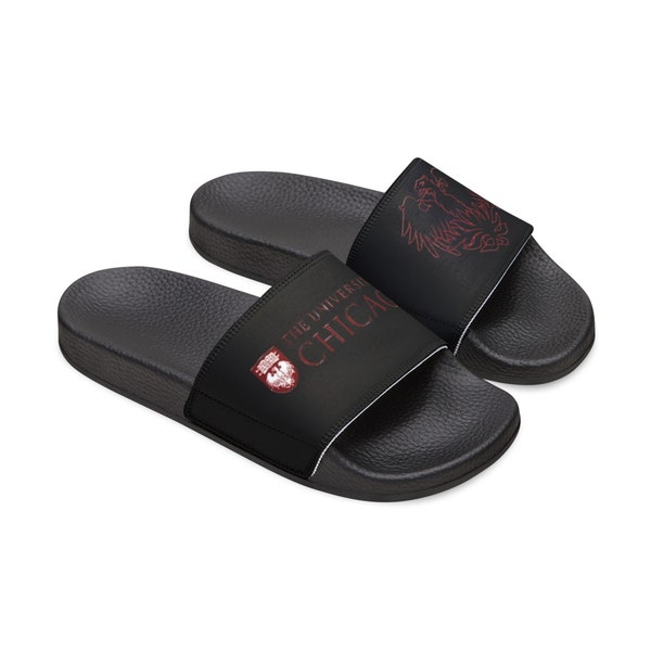 Go Chicago! |Custom Men's PU Slide Sandals