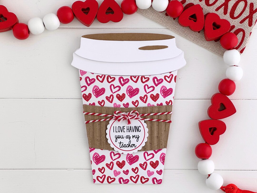 Teacher Valentine's Day Gift, Teacher Gift Card, Valentines Teachers ...