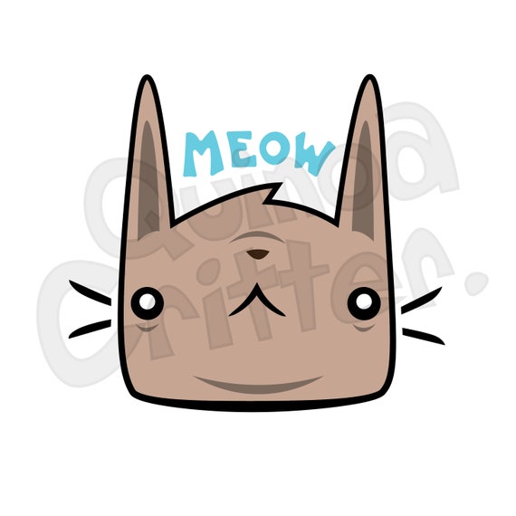 Cat Clip Art Digital Download Cat Sticker Instant Kitty Graphic Printable  Craft Baby Kids Kawaii Diy Card Friends Meow Sticker PNG Cute Cats - Etsy