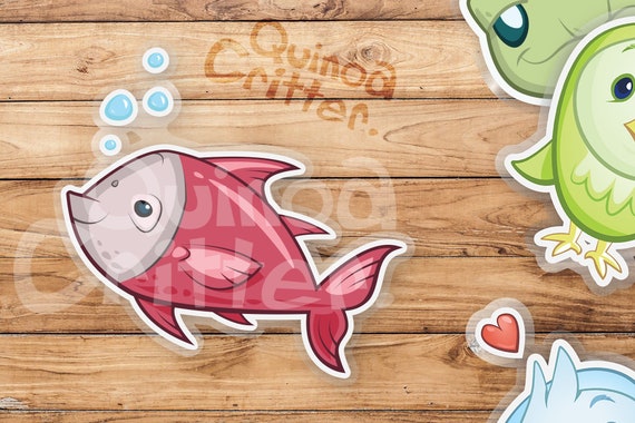 Fish Clipart Digital Download PNG Baby Fish Cute Sea Animals Scrapbooking  SVG Printable Clipart Sticker Cartoon Fish Kids Craft Nautical 