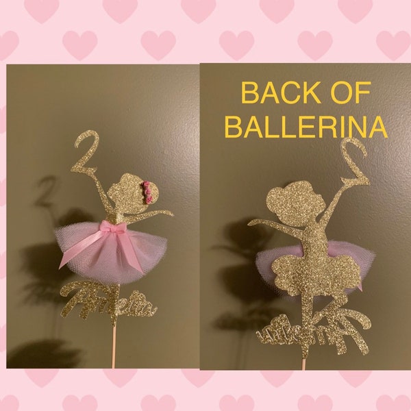 Ballerina Cake Topper, Birthday Party, Ballerina Birthday Party, Ballet Decorations, Ballerina Theme Party, Girls Birthday, Tutu Event