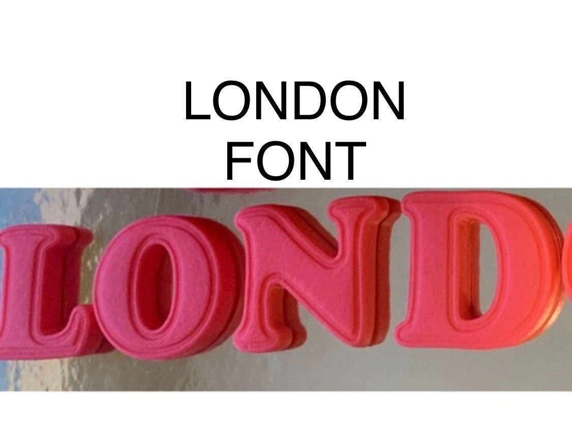 Edible Largethick Fondant Letters Cake Topper Large Edible Etsy