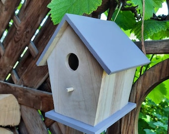 Vogelhaus Nistkasten Vogelhäuschen Holz Natur beige