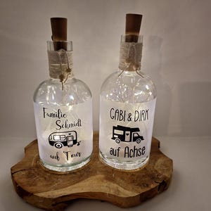Campinglampe Flaschenlicht Leuchtflasche Geschenk für Camper