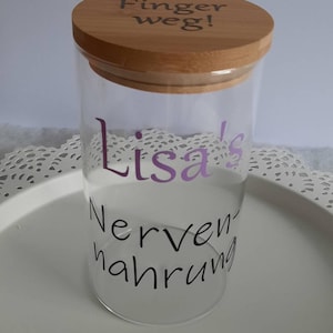 Słoik do przechowywania spersonalizowany słoik na cukierki z imieniem