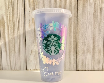 Mom Life, Getting Stuff Done Iridescent Iced Starbucks Cup