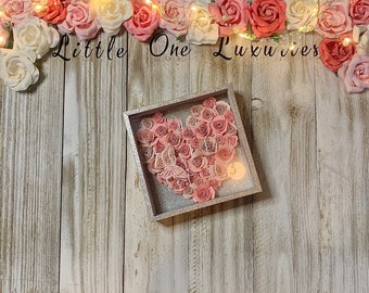 Personalized 5.5 x 5.5 Silver Shadow Box
