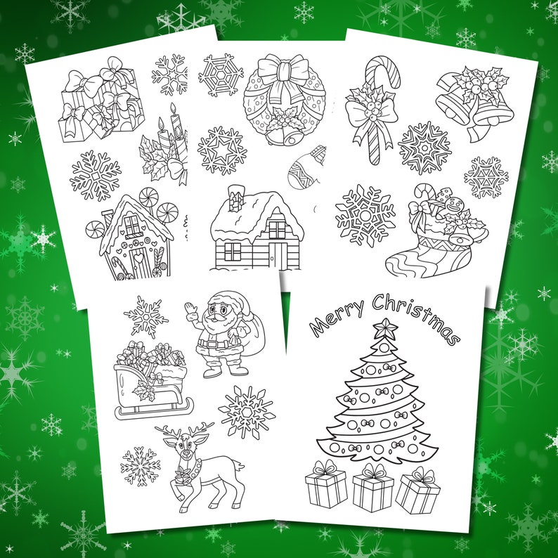 Printable Christmas Coloring Pages Christmas Coloring Book Merry ...
