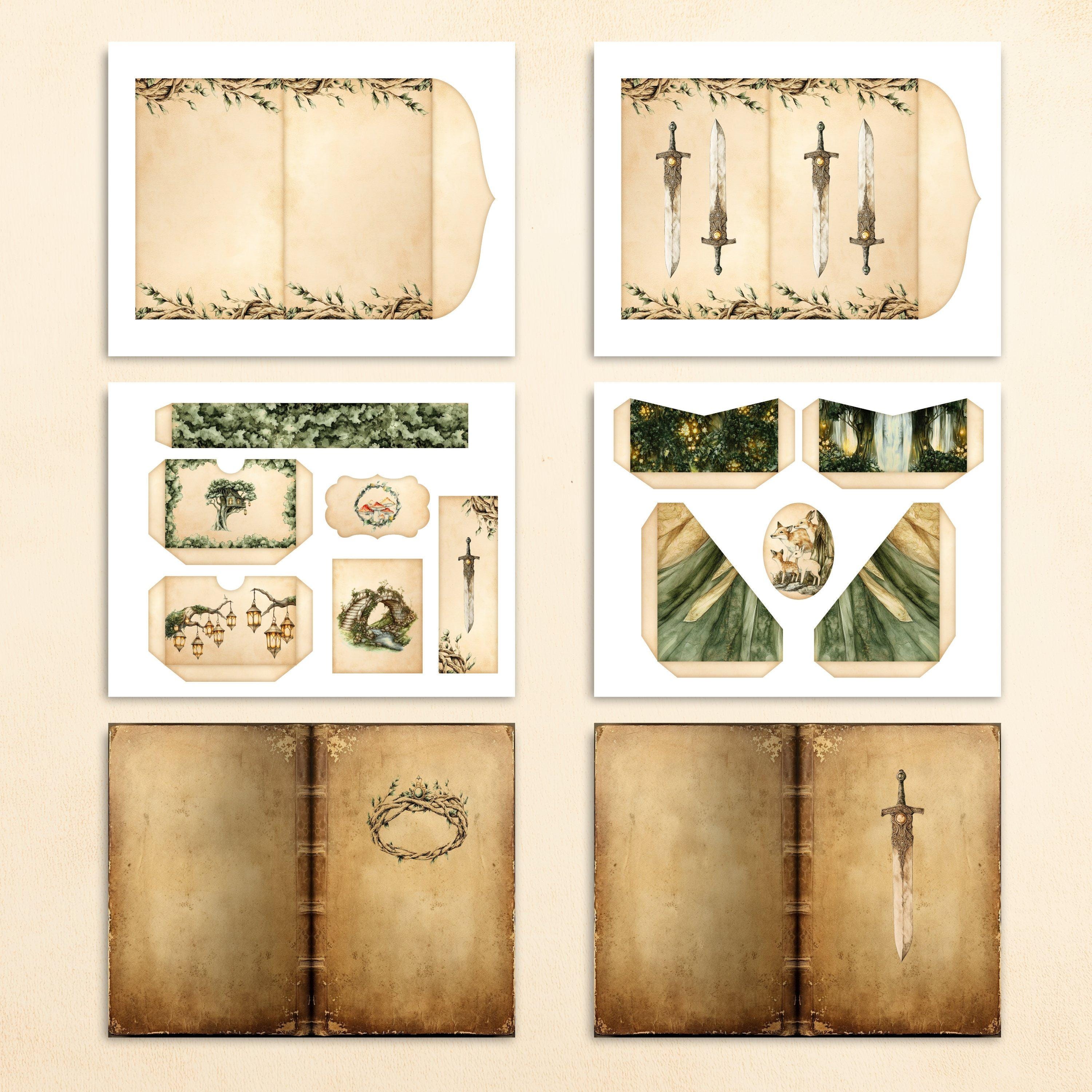 Elven Forest Junk Journal Kit, Printable Elvish Junk Journal, Magical ...
