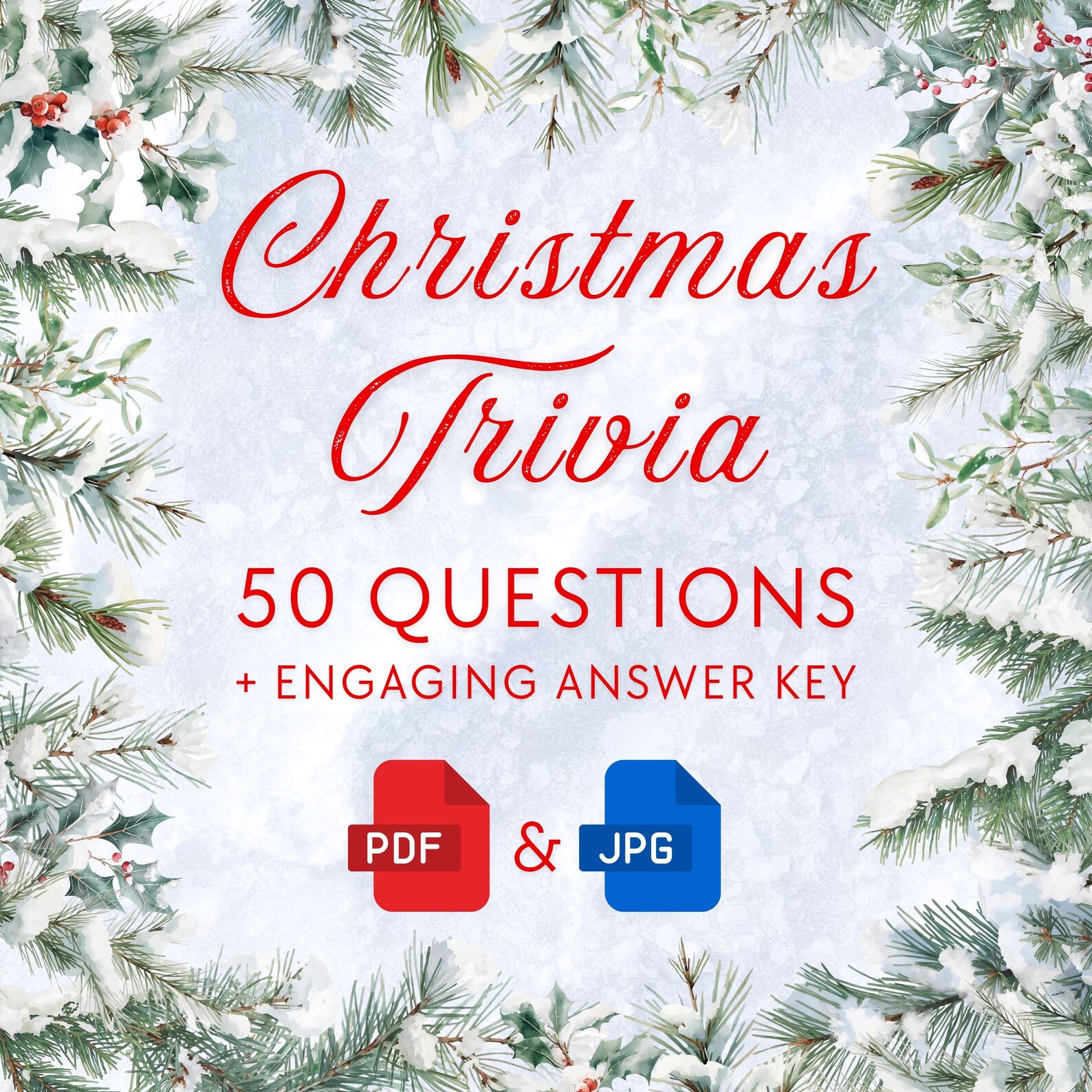 Christmas Trivia Game – 50 Questions With Answer Key and Engaging ...