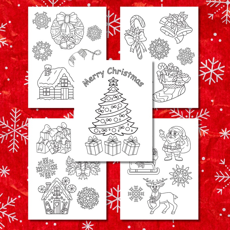Printable Christmas Coloring Pages Christmas Coloring Book Merry ...