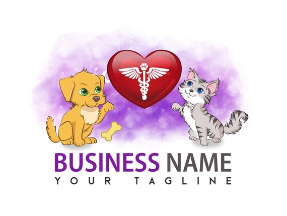 Pet Logo Animal Care Business Logo Premade of a Heart or Pet - Etsy  Australia