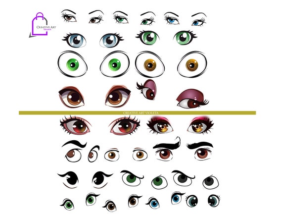 Download Eyes Clipart Cartoon Eyes Svg Ojos De Dibujos Animados Etsy