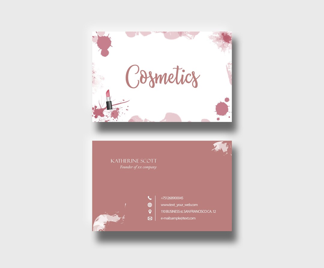 template-of-business-card-diy-business-card-lipstick-calling-card