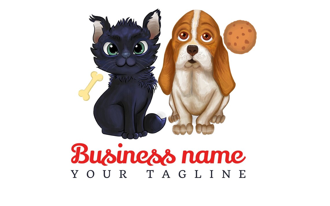 Pet Logo Animal Care Business Logo Premade Dog Grooming or Etsy