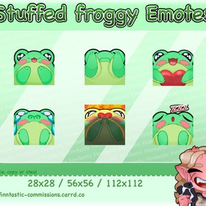 Stuffed Froggy Emotes for Discord, Twitch and Youtube
