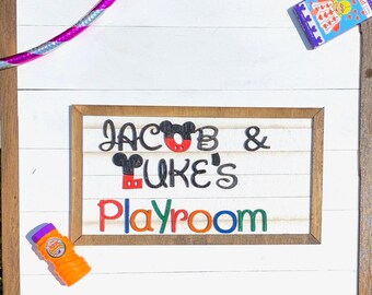 Farmhouse Mouse Wall Decor || Playroom Mouse Signs