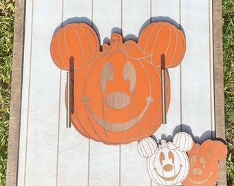 Mouse Pumpkin Tray and Coaster Bundle || Disney Mouse Halloween Trick or Treat Tray and Coaster Set