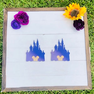 Op Rapunzel geïnspireerde ombre-onderzetter set van 4 || Verloren prinsessenonderzetters || Onderzetters voor de beste dag ooit