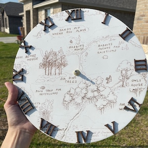 Hundred Acre Woods Clock || Winnie the Pooh Nursery Clock