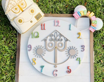 Colorful It’s A Small World Clock || Small World Ride Clock || Disney World Ride Clock