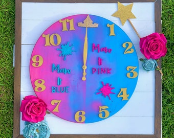 Make It Pink Make It Blue Clock || Sleeping Beauty Inspired Clock || Aurora Clock