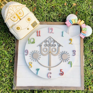 Disney-Inspired Wooden Clock: "It's a Small World" Nursery Decor