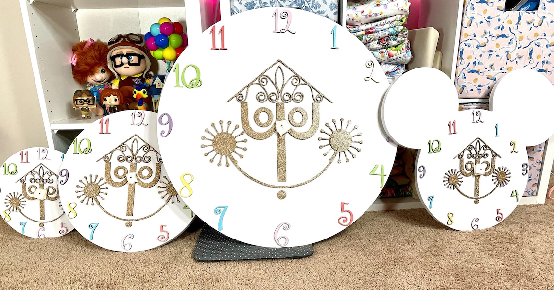 Colorful Its A Small World Clock Small World Ride Clock Etsy