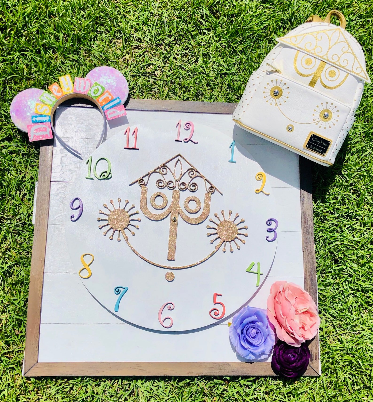 Colorful Its A Small World Clock Small World Ride Clock Etsy